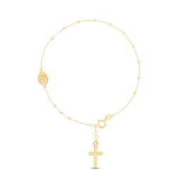 Rosary Bracelet 14K Yellow Gold 6.5&quot;