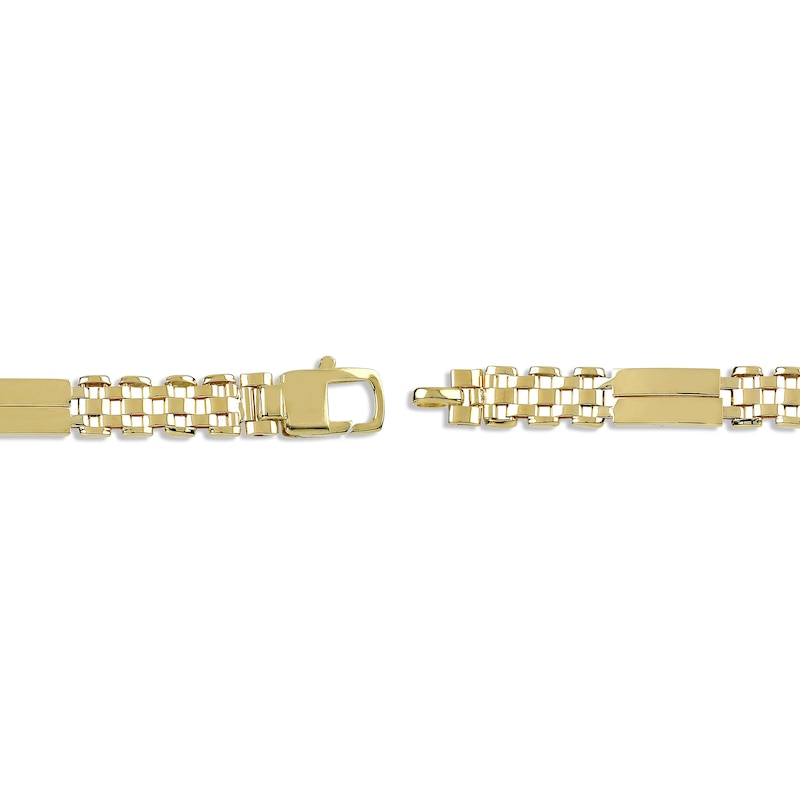 Main Image 3 of Men's Link Bracelet 10K Yellow Gold 8.5&quot;