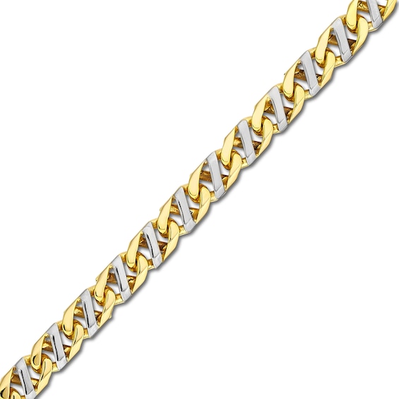 Mariner Chain Bracelet Hollow 10K Two-Tone Gold 8.5"