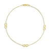 Thumbnail Image 1 of Infinity Anklet 14K Yellow Gold 9.75&quot;