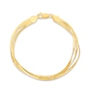 Thumbnail Image 1 of Triple Strand Herringbone Bracelet 14K Yellow Gold 7&quot;