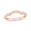 Thumbnail Image 7 of THE LEO First Light Diamond Round-Cut Wedding Band 1/4 ct tw 14K Rose Gold