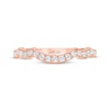 Thumbnail Image 9 of THE LEO First Light Diamond Round-Cut Wedding Band 1/4 ct tw 14K Rose Gold