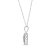 Thumbnail Image 3 of Diamond Cushion Frame Necklace 1/5 ct tw Sterling Silver 18&quot;