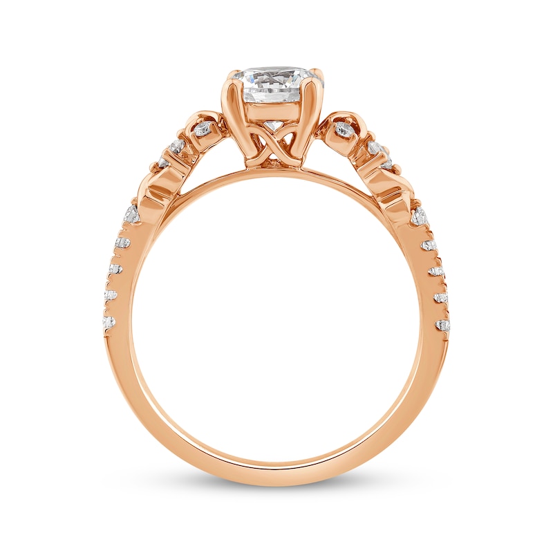 Main Image 2 of XO from KAY Round-Cut Diamond Engagement Ring 1-1/5 ct tw 14K Rose Gold