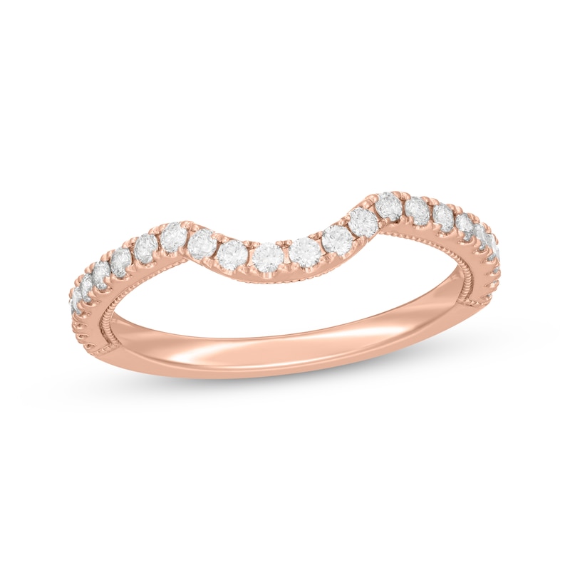 Main Image 1 of Neil Lane Artistry Lab-Grown Diamond Contour Wedding Band 1/3 ct tw 14K Rose Gold