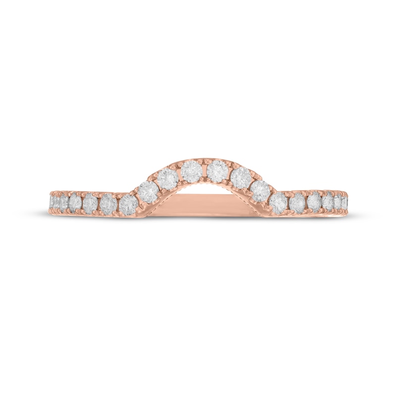 Main Image 3 of Neil Lane Artistry Lab-Grown Diamond Contour Wedding Band 1/3 ct tw 14K Rose Gold