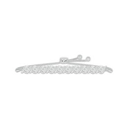 Diamond S Link Bolo Bracelet 1/2 ct tw Sterling Silver