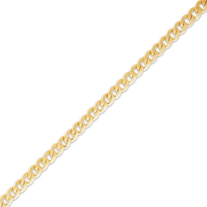 Main Image 2 of Children's Hollow Cuban Curb Chain Bracelet 14K Yellow Gold 6&quot;