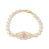 Thumbnail Image 1 of Diamond-Cut Quinceañera Hearts Bracelet 14K Tri-Tone Gold 7.5&quot;