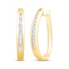 Thumbnail Image 0 of Diamond Hoop Earrings 1/2 ct tw 10K Yellow Gold