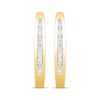 Thumbnail Image 1 of Diamond Hoop Earrings 1/2 ct tw 10K Yellow Gold