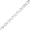 Thumbnail Image 2 of Solid Curb Chain Bracelet 4.2mm 14K White Gold 8.5&quot;