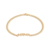 Thumbnail Image 1 of &quot;Mama&quot; Curb Chain Bracelet 14K Yellow Gold 7.5&quot;