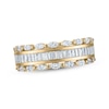 Thumbnail Image 0 of Marquise & Baguette-Cut Diamond Three-Row Anniversary Ring 1 ct tw 14K Yellow Gold