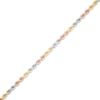 Thumbnail Image 2 of Solid Rope Chain Necklace 3mm 14K Tri-Tone Gold 18&quot;