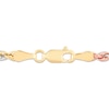 Thumbnail Image 3 of Solid Rope Chain Necklace 3mm 14K Tri-Tone Gold 18&quot;