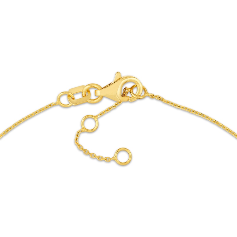 Cursive "Mama" Bracelet 14K Yellow Gold 8.25"