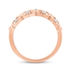 Thumbnail Image 2 of Diamond Heart Swirl Ring 1/8 ct tw 10K Rose Gold