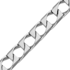 Thumbnail Image 2 of Solid Diamond-Cut Square Curb Chain Bracelet Sterling Silver 8.5&quot;