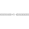 Thumbnail Image 3 of Solid Diamond-Cut Square Curb Chain Bracelet Sterling Silver 8.5&quot;