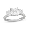 Thumbnail Image 1 of Neil Lane Artistry Cushion-Cut Lab-Grown Diamond Three-Stone Ring 4 ct tw 14K White Gold