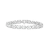 Thumbnail Image 1 of Lab-Grown Diamonds by KAY Oval-Cut Tennis Bracelet 21 ct tw 14K White Gold 7&quot;