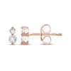 Thumbnail Image 1 of Lab-Grown Diamonds by KAY Two-Stone Stud Earrings 1/5 ct tw 14K Rose Gold