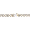 Thumbnail Image 3 of Men's Lab-Grown Diamonds by KAY Octagon Link Bracelet 5 ct tw 10K Yellow Gold 8.5&quot;