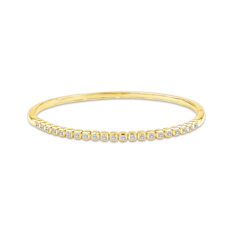 Main Image 1 of Diamond Bangle Bracelet 1/2 ct tw 10K Yellow Gold