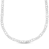 Thumbnail Image 1 of Men's Diamond Mariner & Curb Link Necklace 2-3/4 ct tw Sterling Silver 22&quot;