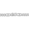 Thumbnail Image 3 of Men's Diamond Mariner & Curb Link Necklace 2-3/4 ct tw Sterling Silver 22&quot;