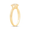 Thumbnail Image 2 of Diamond Cushion Frame Promise Ring 1/10 ct tw 10K Yellow Gold