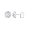 Thumbnail Image 2 of Lab-Created Diamonds by KAY Halo Stud Earrings 1/2 ct tw 14K White Gold (F/VS2)