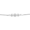 Thumbnail Image 2 of Memories Moments Magic Multi-Diamond Three-Stone Bolo Bracelet 1/4 ct tw Sterling Silver