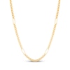 Thumbnail Image 1 of Hollow Paperclip Station Box Chain Necklace 2.45mm 10K Yellow Gold 18&quot;