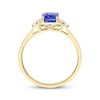 Thumbnail Image 3 of Cirari Couture Emerald-Cut Tanzanite & Diamond Ring 1/8 ct tw 14K Yellow Gold