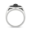 Thumbnail Image 3 of Men's Black Onyx Lion Ring Sterling Silver