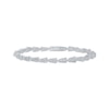 Thumbnail Image 0 of Men's Diamond Triangle Link Bracelet 2 ct tw Sterling Silver 8.5"