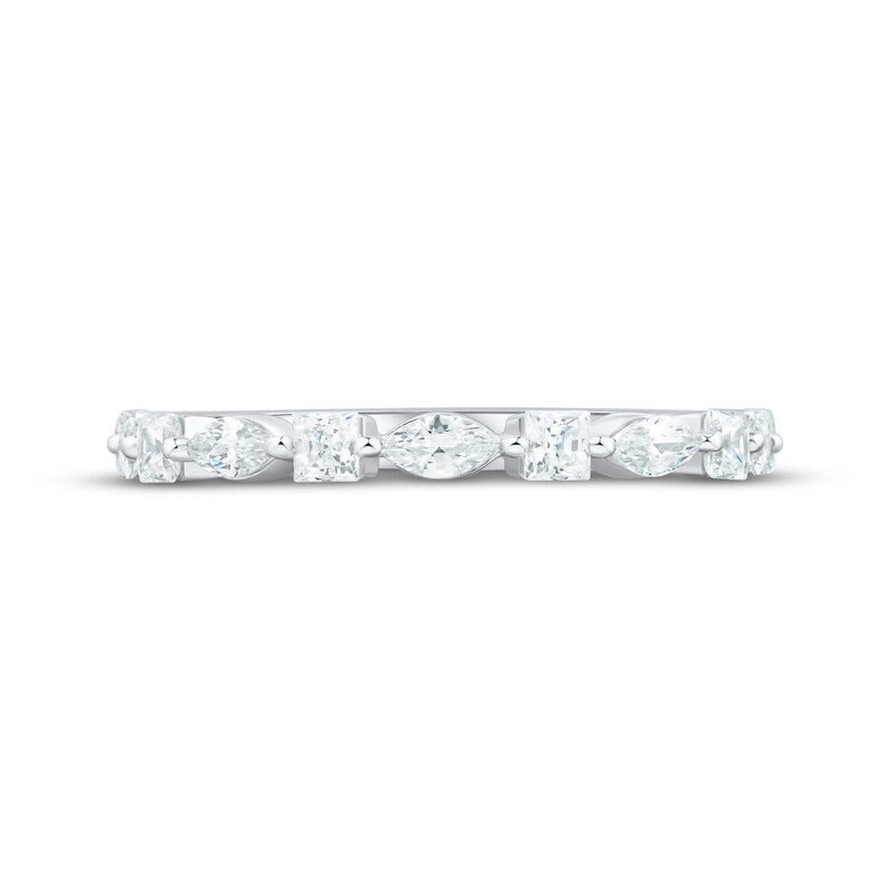Main Image 3 of Adore Princess & Marquise-Cut Diamond Anniversary Ring 3/4 ct tw 10K White Gold