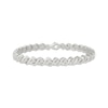 Thumbnail Image 1 of Diamond S-Link Bracelet 1/4 ct tw Sterling Silver 7.5&quot;