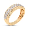 Thumbnail Image 2 of Diamond Two-Row Ring 1/2 ct tw 14K Yellow Gold