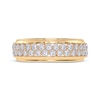 Thumbnail Image 3 of Diamond Two-Row Ring 1/2 ct tw 14K Yellow Gold