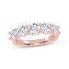 Thumbnail Image 1 of Lab-Grown Diamonds by KAY Graduated Five-Stone Anniversary Ring 2 ct tw 14K Rose Gold