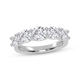 Adore Lab-Grown Diamonds Graduated Five-Stone Anniversary Ring 2 ct tw 14K White Gold