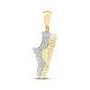 Thumbnail Image 1 of Men's Diamond Sneaker Necklace Charm 1/6 ct tw 10K Yellow Gold