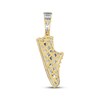 Thumbnail Image 3 of Men's Diamond Sneaker Necklace Charm 1/6 ct tw 10K Yellow Gold