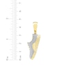 Thumbnail Image 4 of Men's Diamond Sneaker Necklace Charm 1/6 ct tw 10K Yellow Gold