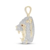 Thumbnail Image 2 of Men's Diamond & Lab-Grown Ruby Bear Head Charm 2 ct tw 10K Yellow Gold