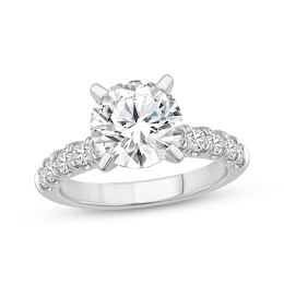 Adore Lab-Grown Diamonds Round-Cut Engagement Ring 3-5/8 ct tw 14K White Gold